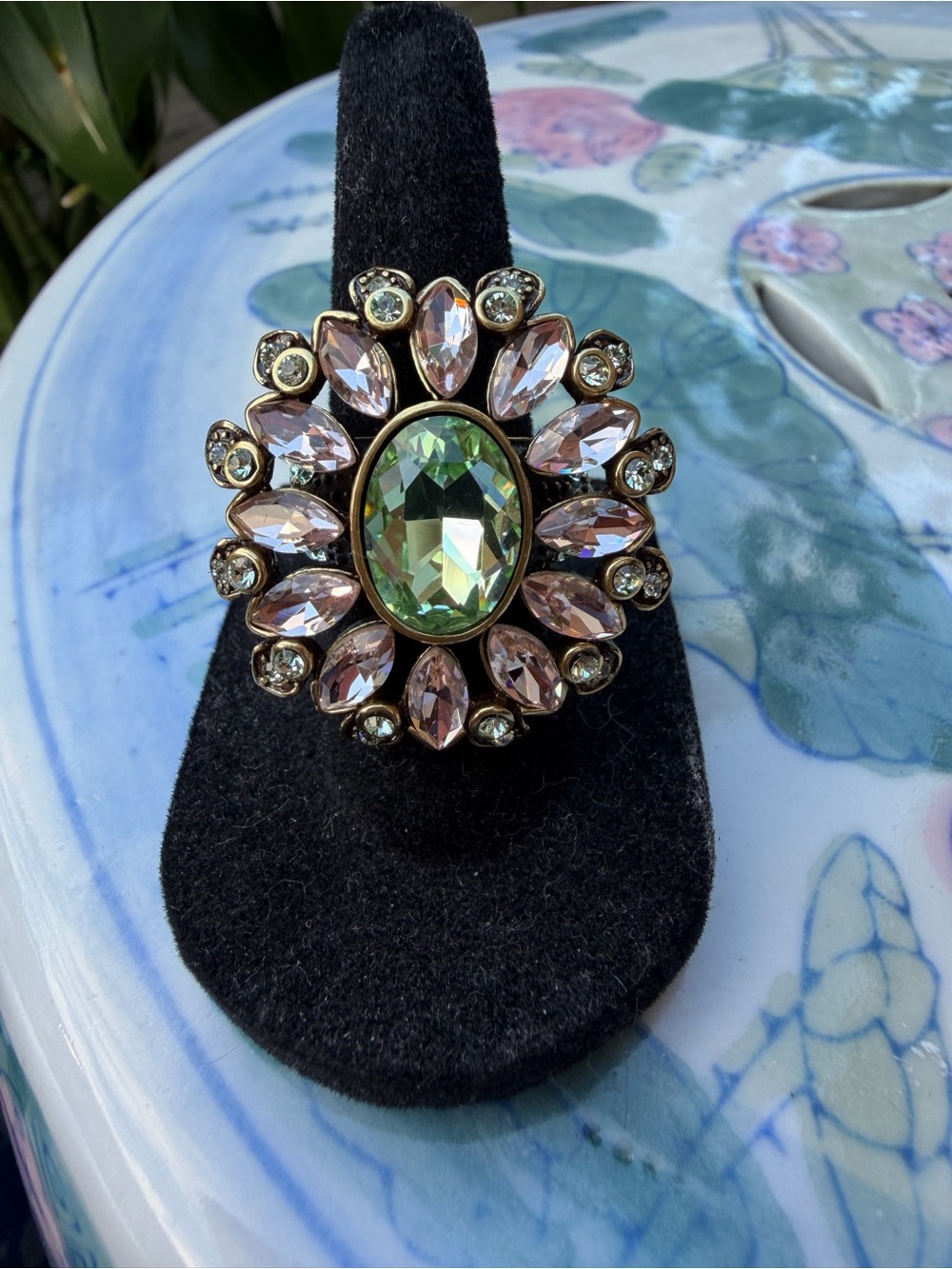 Heidi Daus “Glorious Garden" Multi-Color Crystal Ring. *Size 5